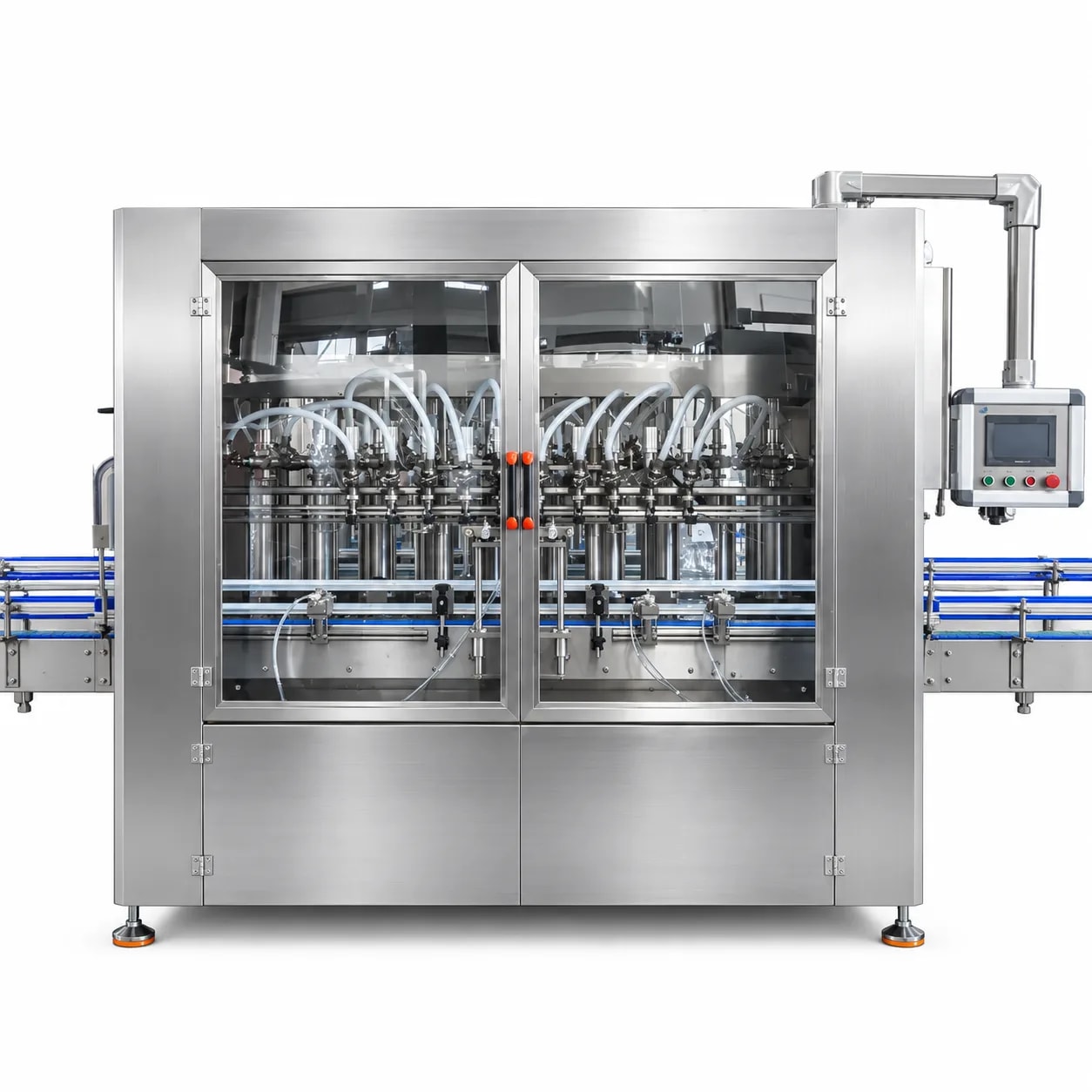Electric 8 Head Oil Filling Machine, Capacity 80 BPM — Industrial Packaging Machinery manufactured by New Vision Machines Indore