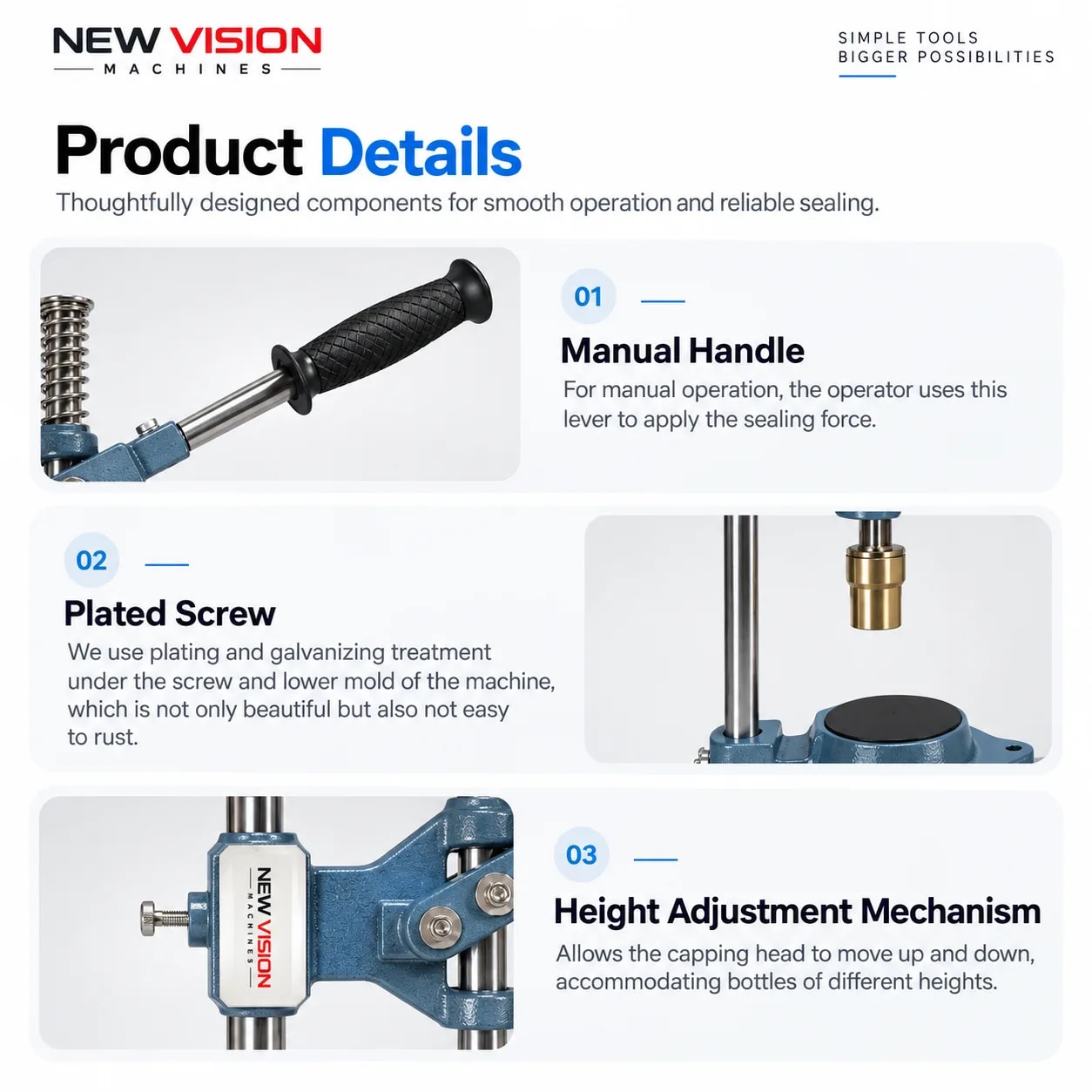 Crown Capping Machine — Glass Bottle Crown Cap Sealer — precision nozzles, filling heads & mechanical assembly