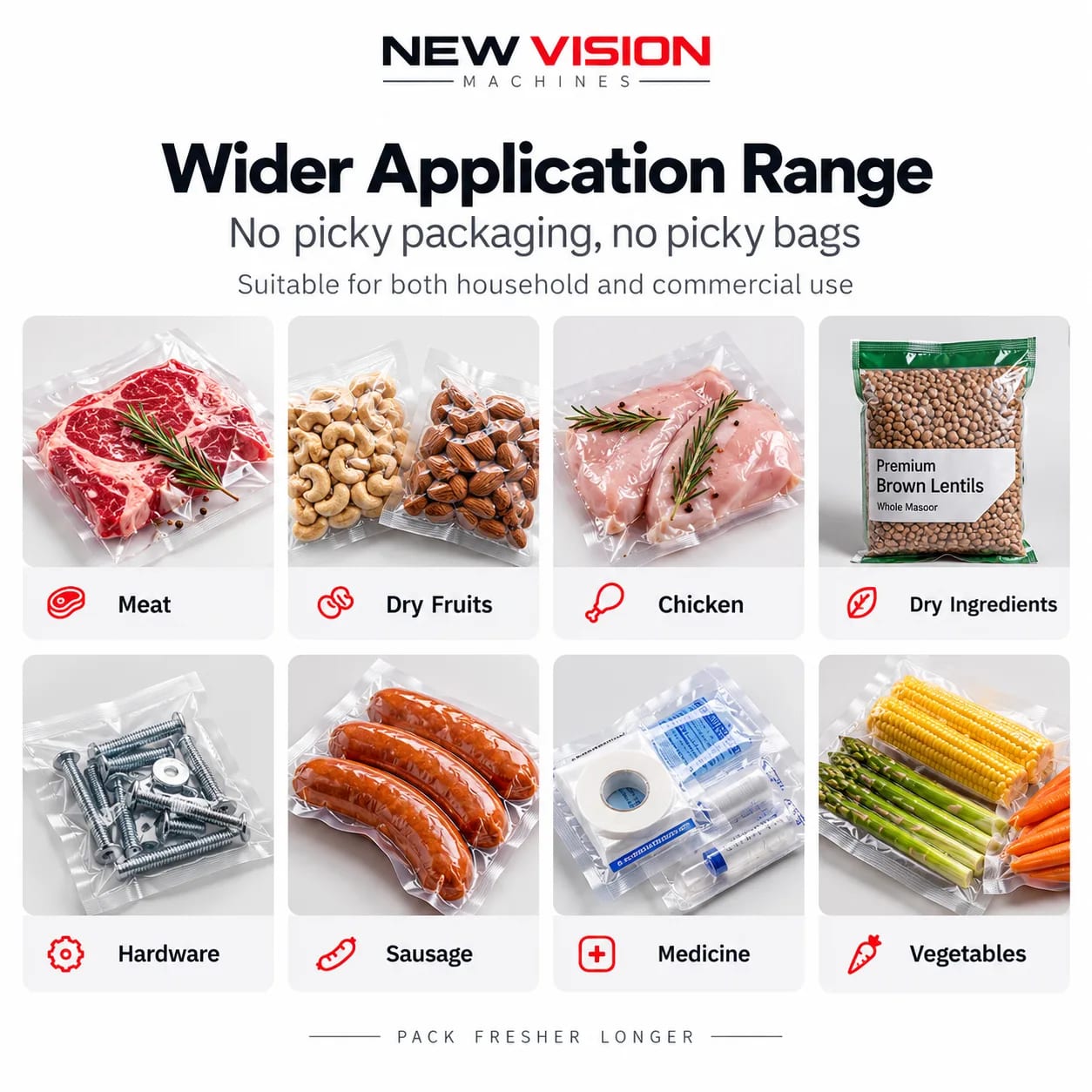 Vacuum Packing Machine — Industrial Chamber Vacuum Sealer — Delta PLC touch screen & automated control panel layout