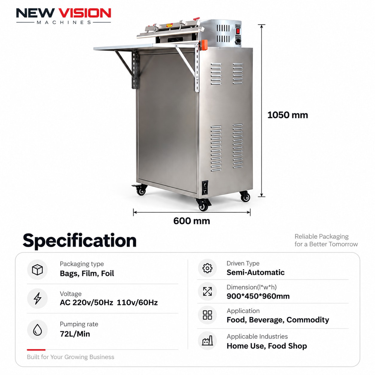 Vacuum Packing Machine — Industrial Chamber Vacuum Sealer — heavy-duty SS 304 food-grade construction & conveyor setup