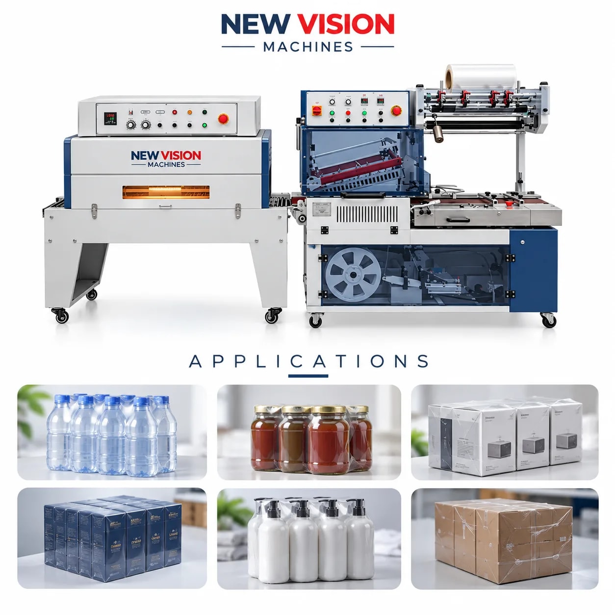 Fully Automatic L Sealer Machine for Shrink Wrapping — heavy-duty SS 304 food-grade construction & conveyor setup