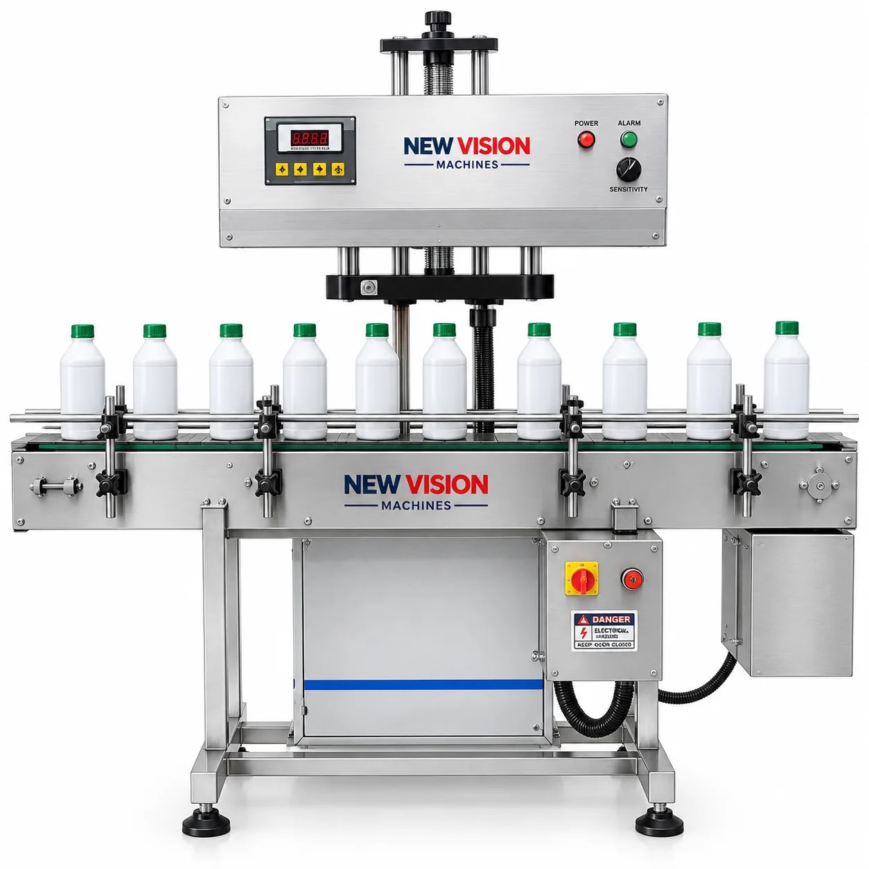 Continuous Induction Cap Sealing Machine for Bottles
