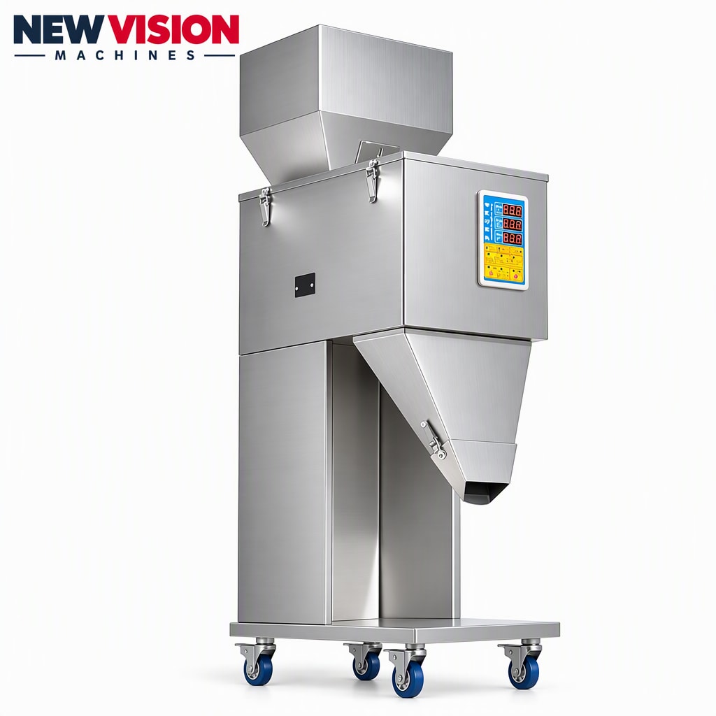 New Vision Machines 1000 Gram Filling Machine for Granule — Filling Machines manufactured by New Vision Machines Indore