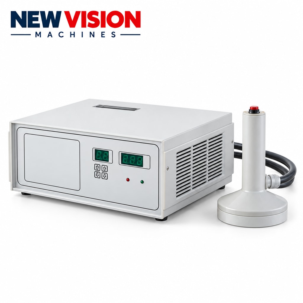 New Vision Machines Induction Cap Sealing Machine 20-100mm Heavy Duty — Sealing Machines manufactured by New Vision Machines Indore