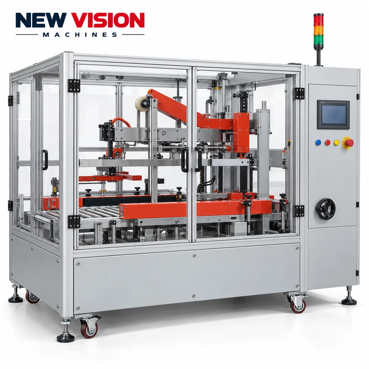 New Vision Machines Automatic Carton Sealer (Box Trapping Machine) — Packaging Machines manufactured by New Vision Machines Indore