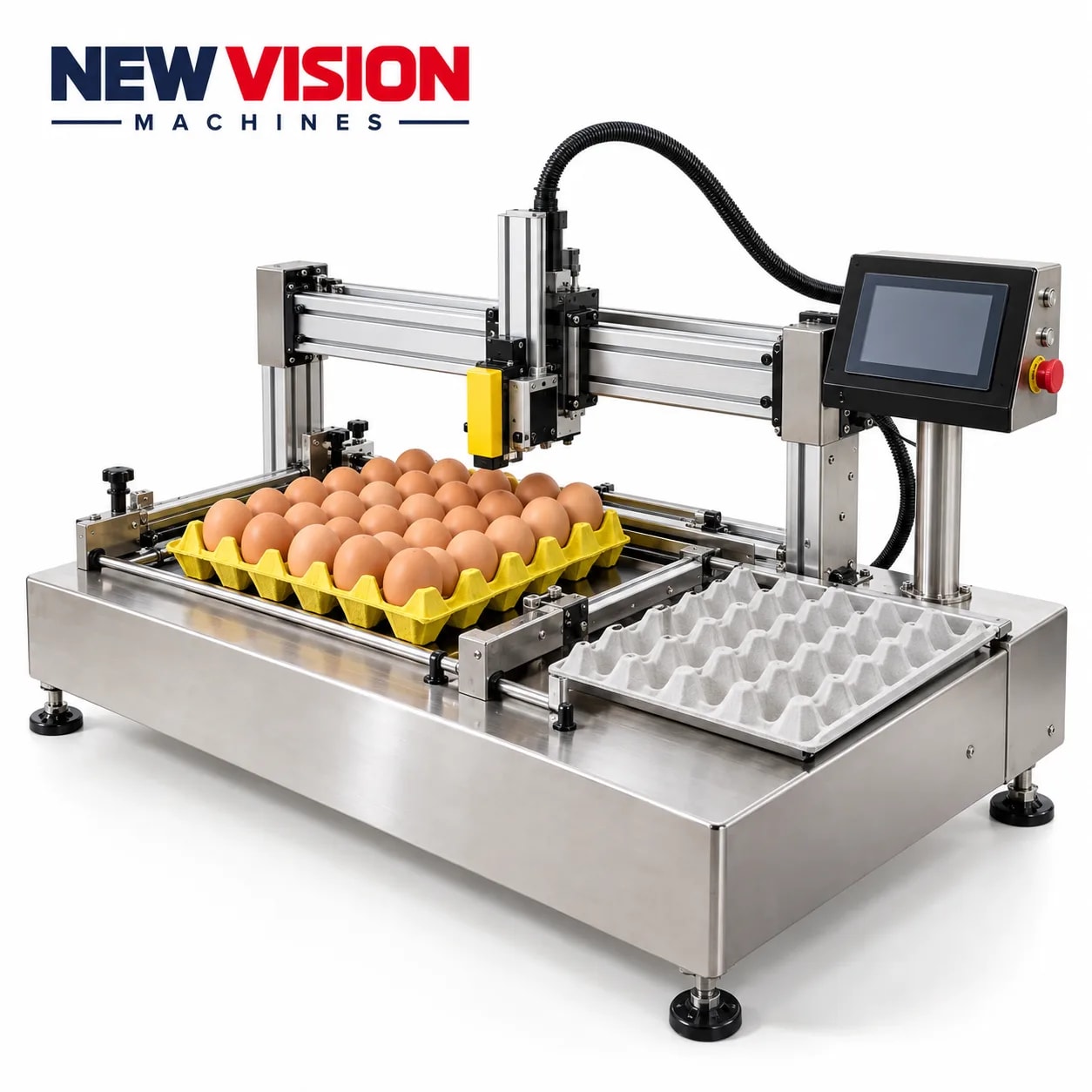 New Vision Machines Automatic Date Stamp Egg Printing Machine — Inkjet Printers manufactured by New Vision Machines Indore