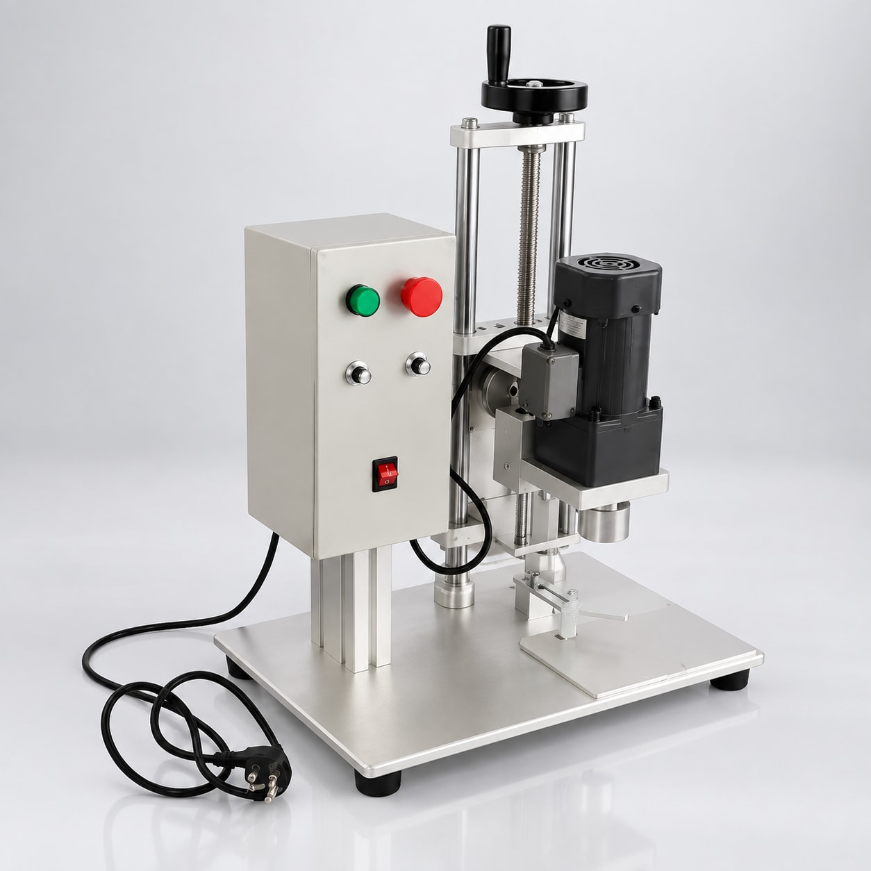 New Vision Machines Semi Automatic Cap Sealing Machine — Bottle Cap Sealer, 10-15 Caps/Min, 220V — Capping Machine manufactured by New Vision Machines Indore