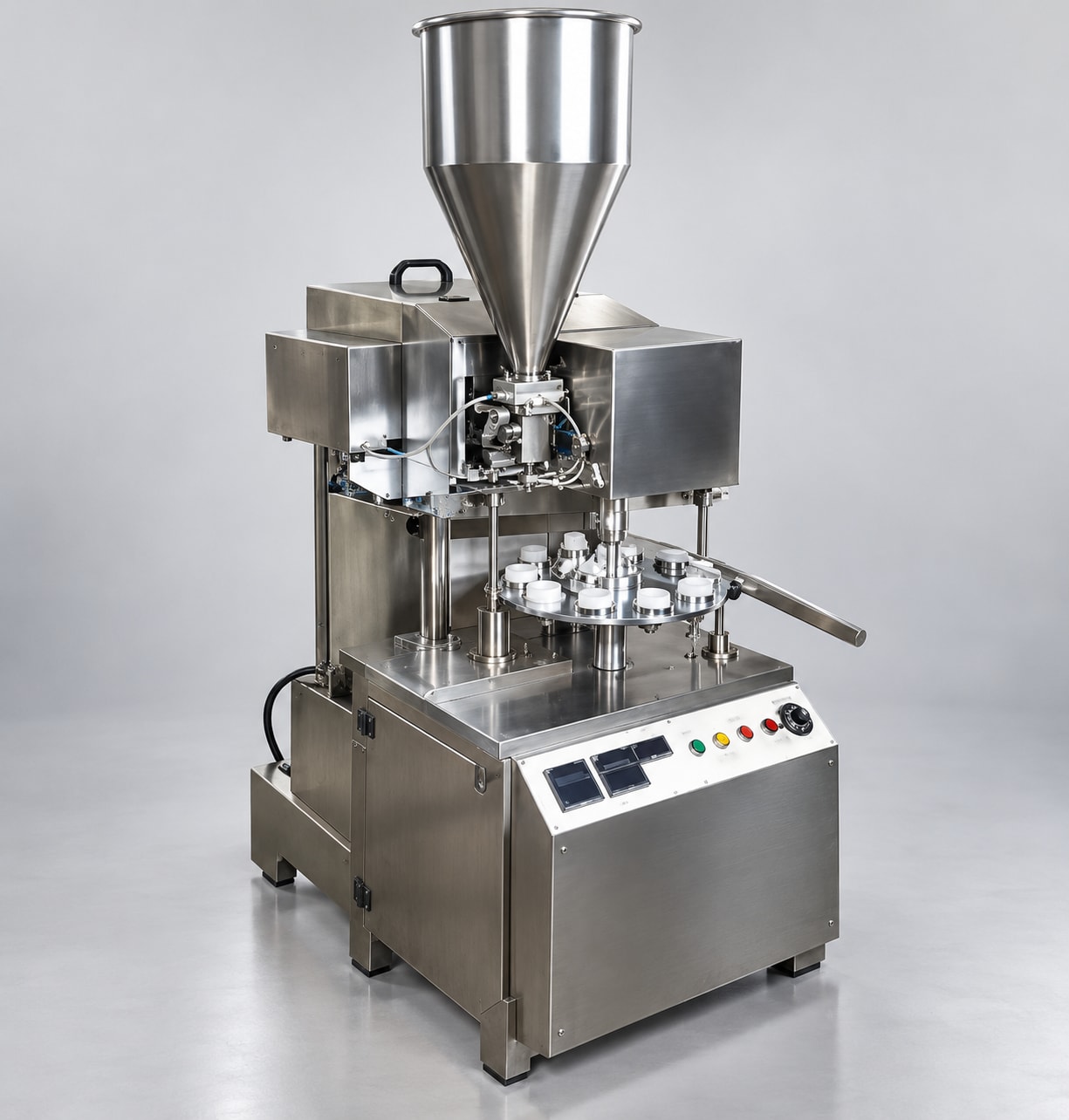 New Vision Machines Automatic Tube Filling and Sealing Machine — 40–60 Tubes/Min Pharma and Cosmetic Tube Filler-Sealer