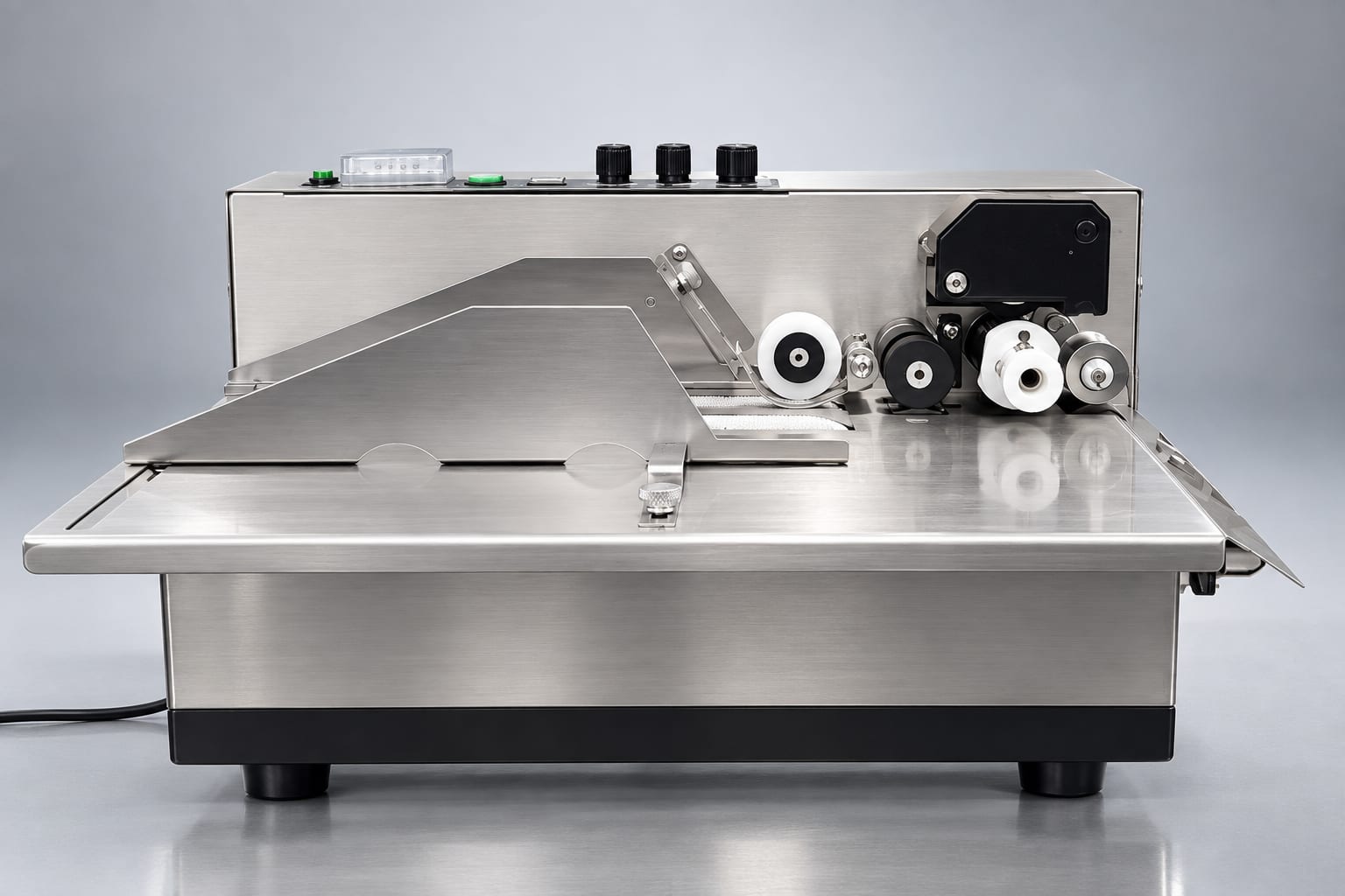 New Vision Machines Hot Ink Coder Machine for High-Speed Batch Coding on Cartons and Pouches