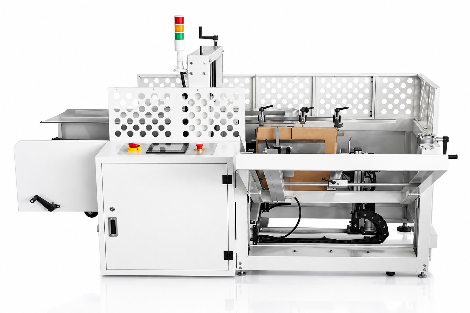 New Vision Machines Automatic Carton Erector Machine — 8–12 Cartons/Min Case Erector & Bottom Sealer — Batch Coding Machine by New Vision Machines