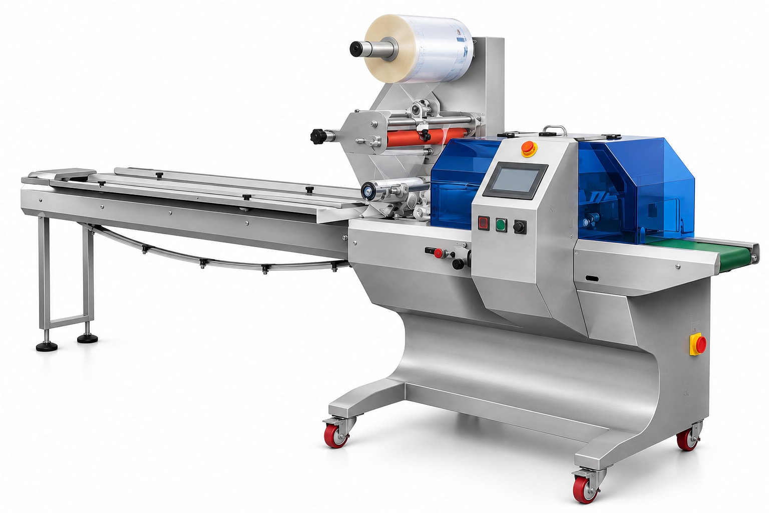 New Vision Machines Ice Cream Flow Wrap Machine — Automatic Wrapping for Ice Cream Bars & Frozen Desserts — Flow Wrap Machine manufactured by New Vision Machines Indore