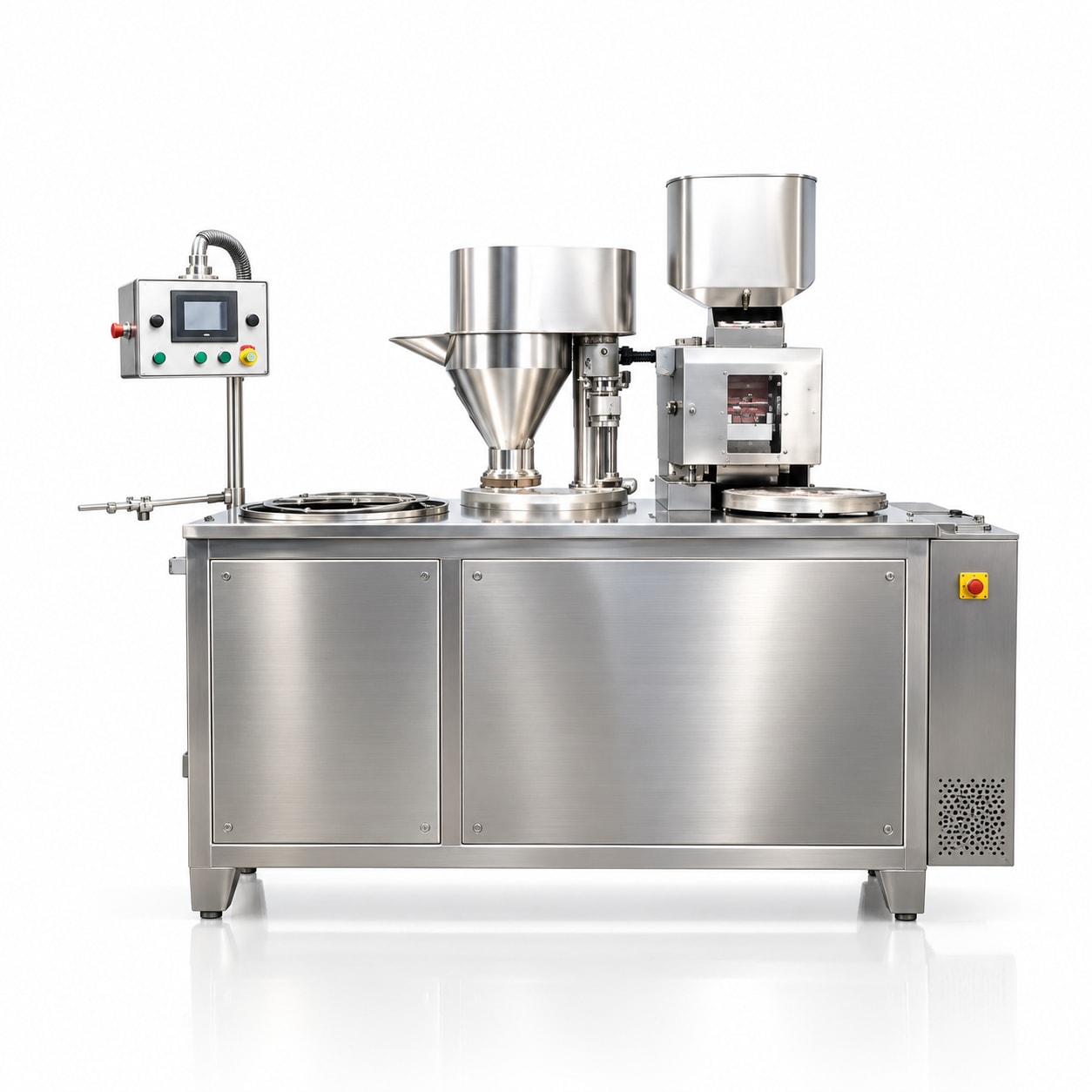 New Vision Machines Semi Automatic Capsule Filling Machine — 25,000 Capsules/Hour, Price in India — Oil Filling Machine by New Vision Machines
