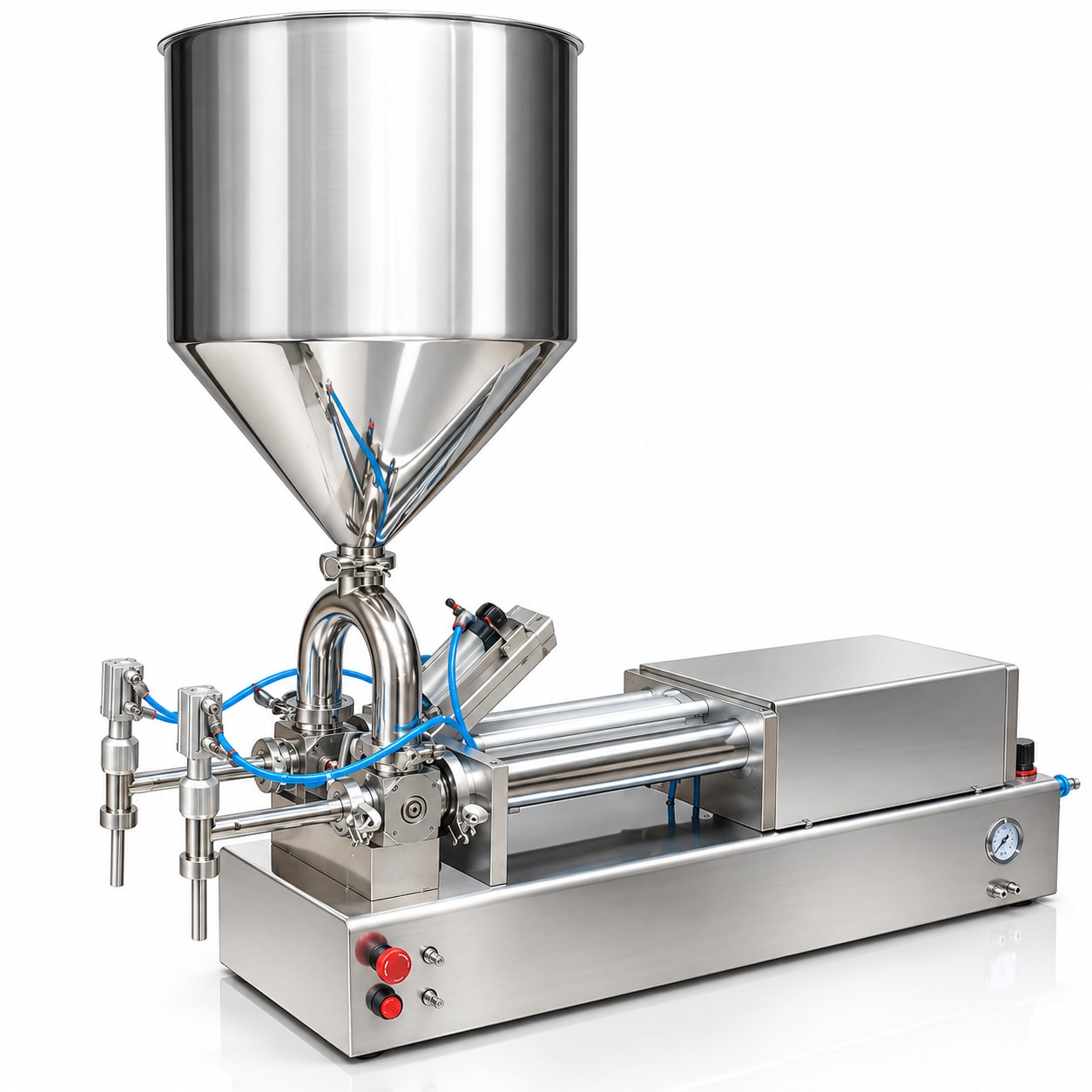 New Vision Machines Semi Automatic Paste Filling Machine 50-500ml (Double Head) — Oil Filling Machine by New Vision Machines