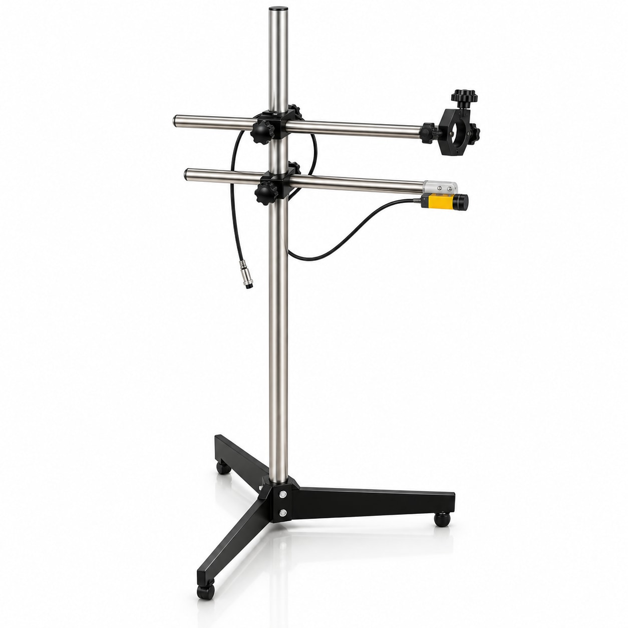 New Vision Machines Stainless Steel Handheld Inkjet Printer Stand — Floor Stand for Online TIJ Batch Coding Lines — Batch Coding Machine by New Vision Machines
