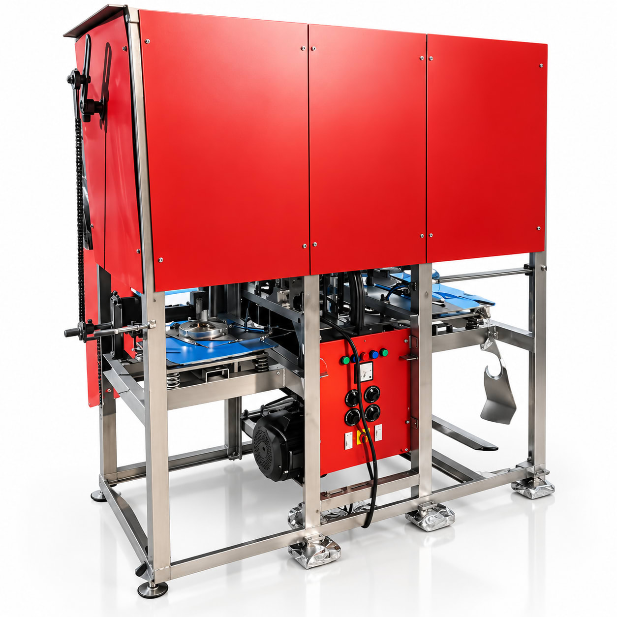 Automatic Double-Die Paper Plate Making Machine (Hydraulic, 20,000 Dona/Day) — Packaging Machines manufactured by New Vision Machines Indore