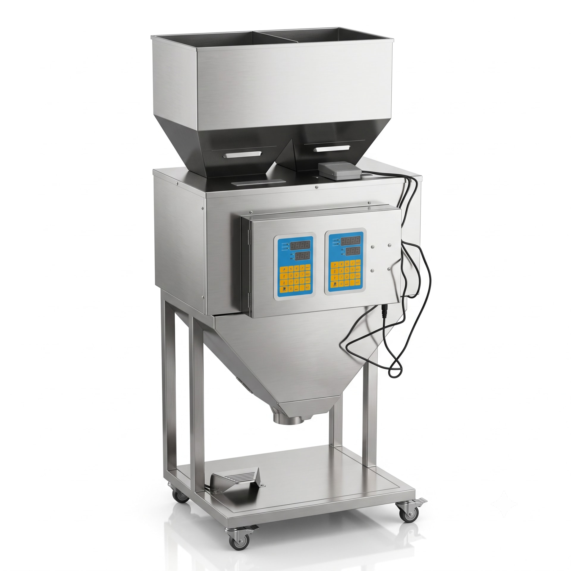 New Vision Machines 100 Pieces Counter Filler Machine — Semi Automatic Single-Head Counting & Filling Machine — Oil Filling Machine by New Vision Machines