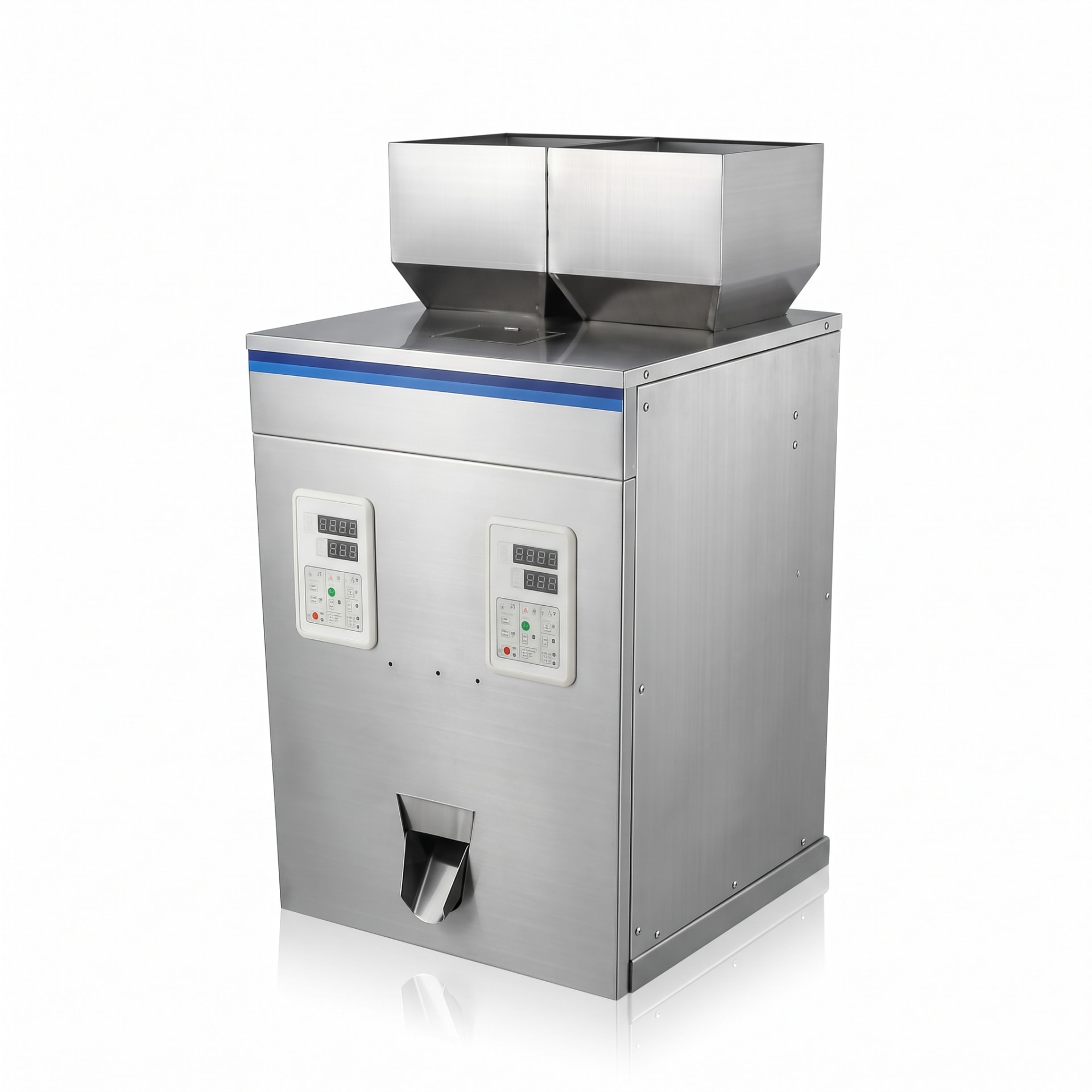 Automatic Granule Packing Machine — Double Head 100 to 1000 Grams — Automation manufactured by New Vision Machines Indore