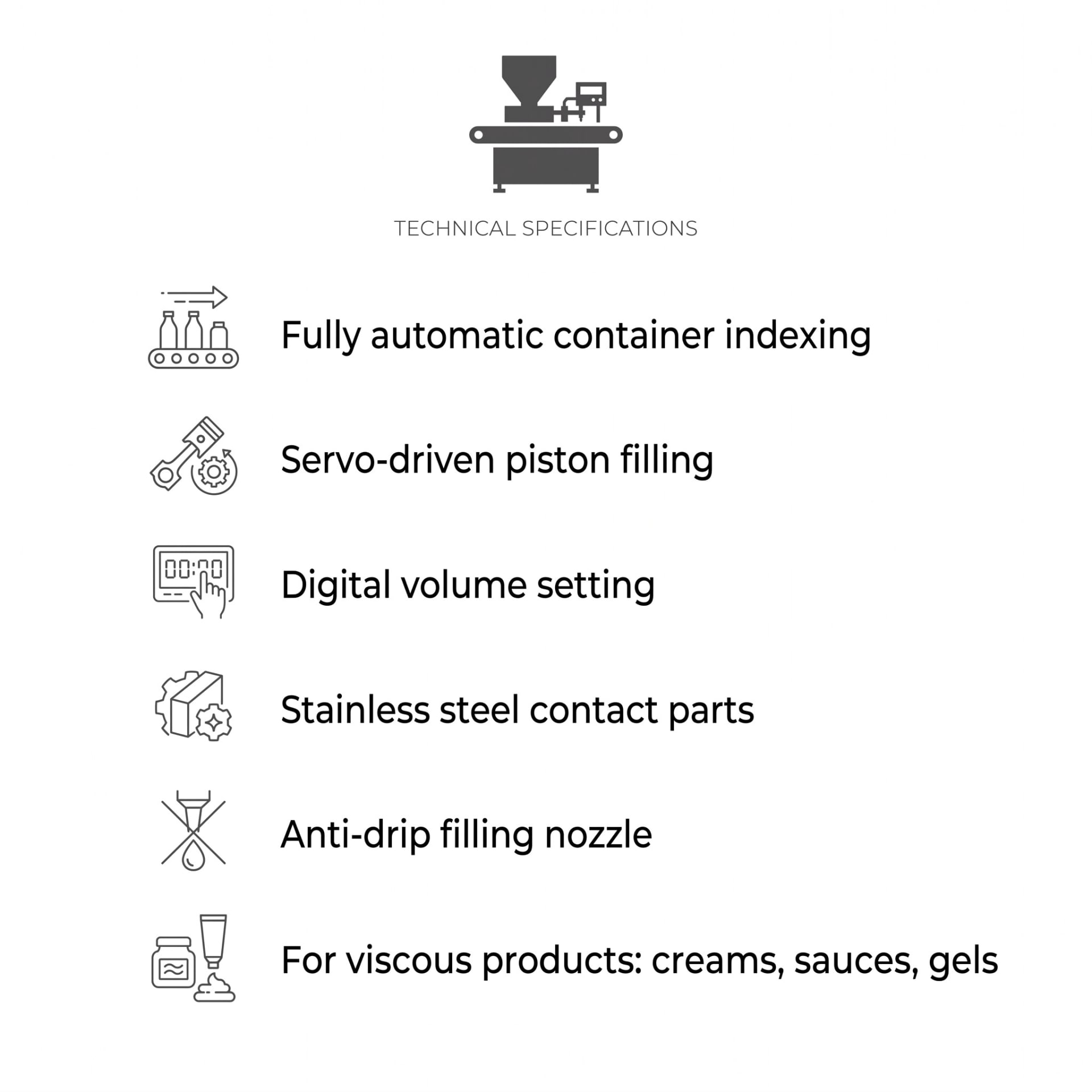 Fully Automatic Servo Paste Filling Machine — packaging equipment technical specifications and build view 5 by New Vision Machines Indore