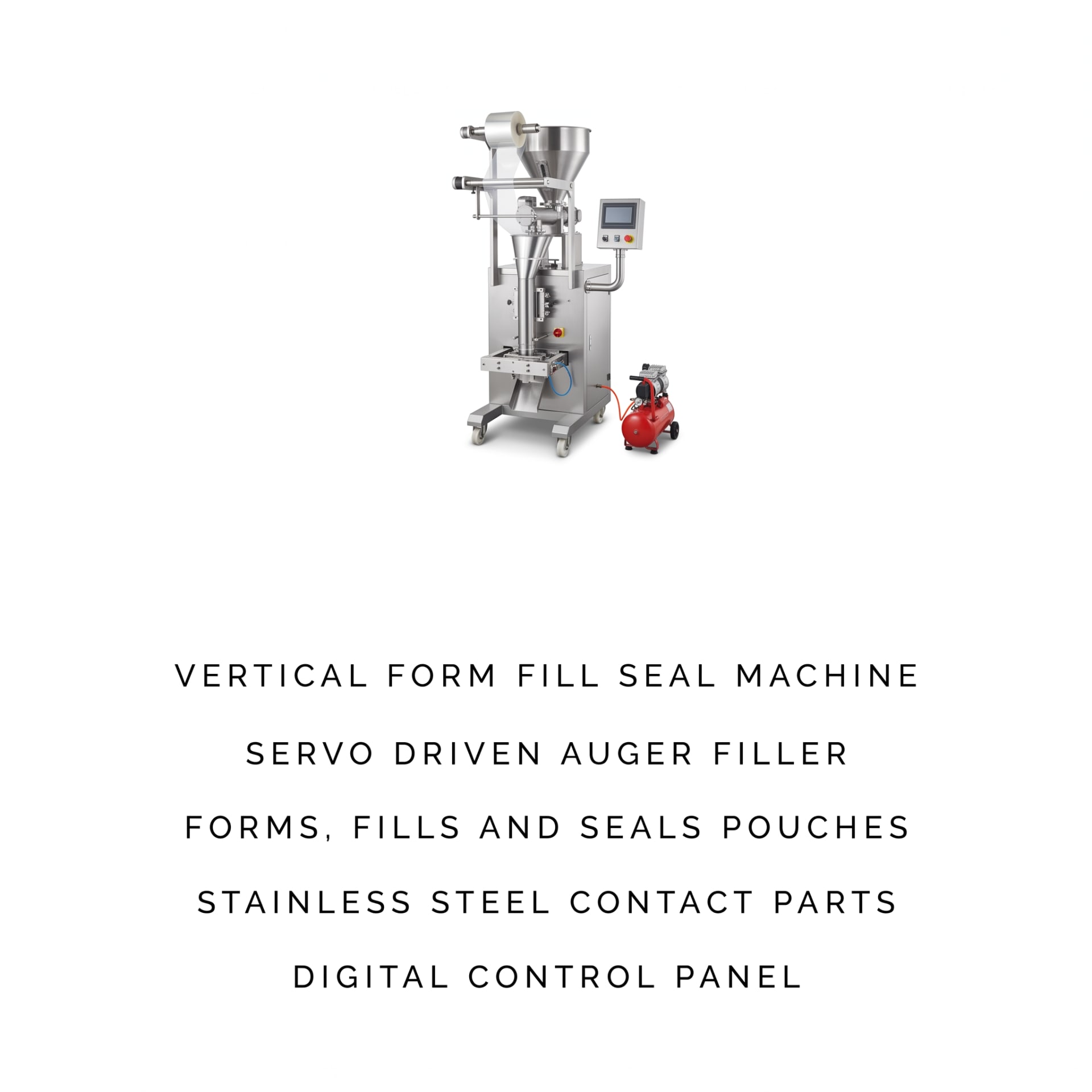Vertical Auger Servo FFS Powder Packing Machine — packaging equipment technical specifications and build view 6 by New Vision Machines Indore