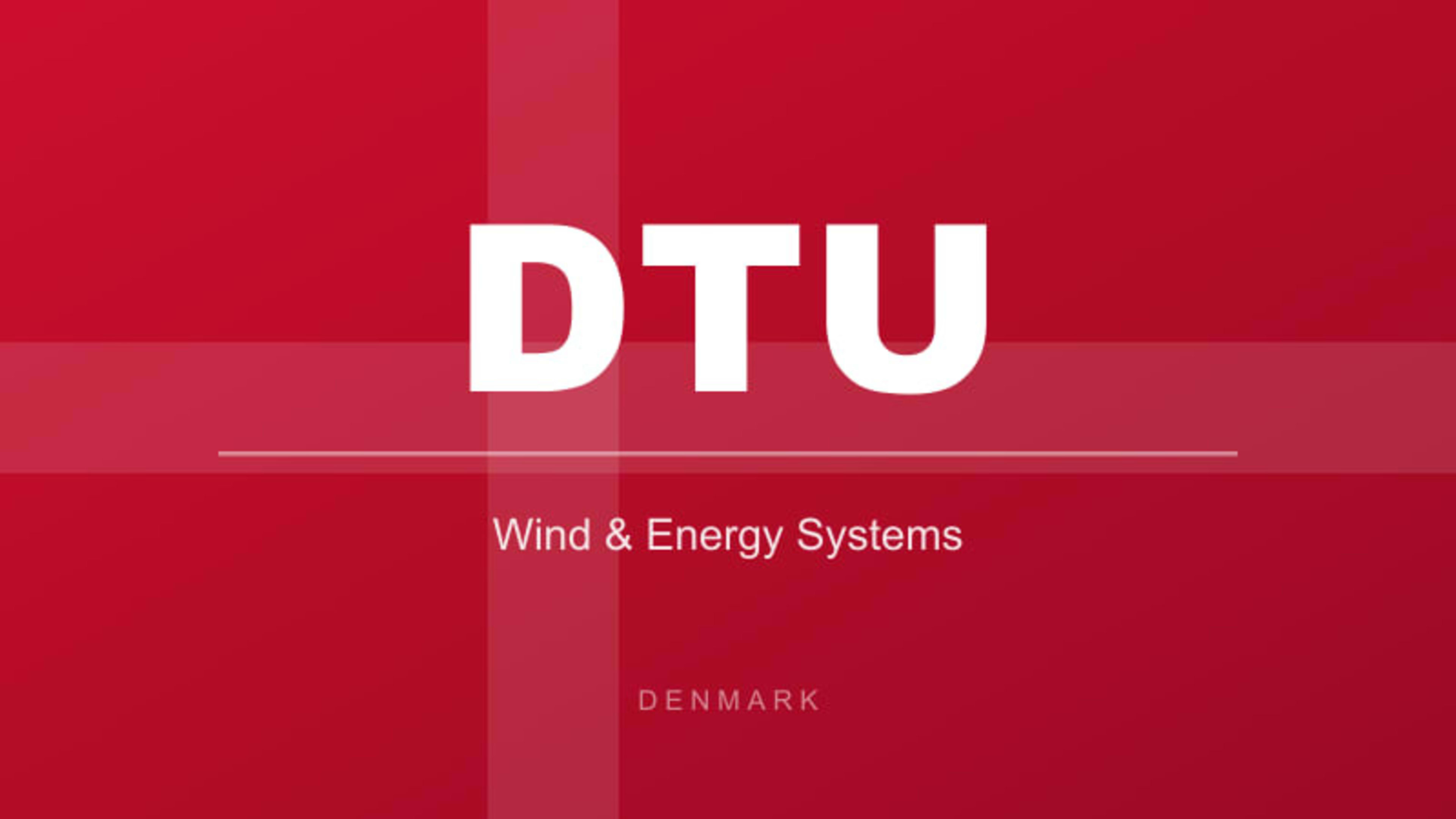DTU – Wind & Energy Systems