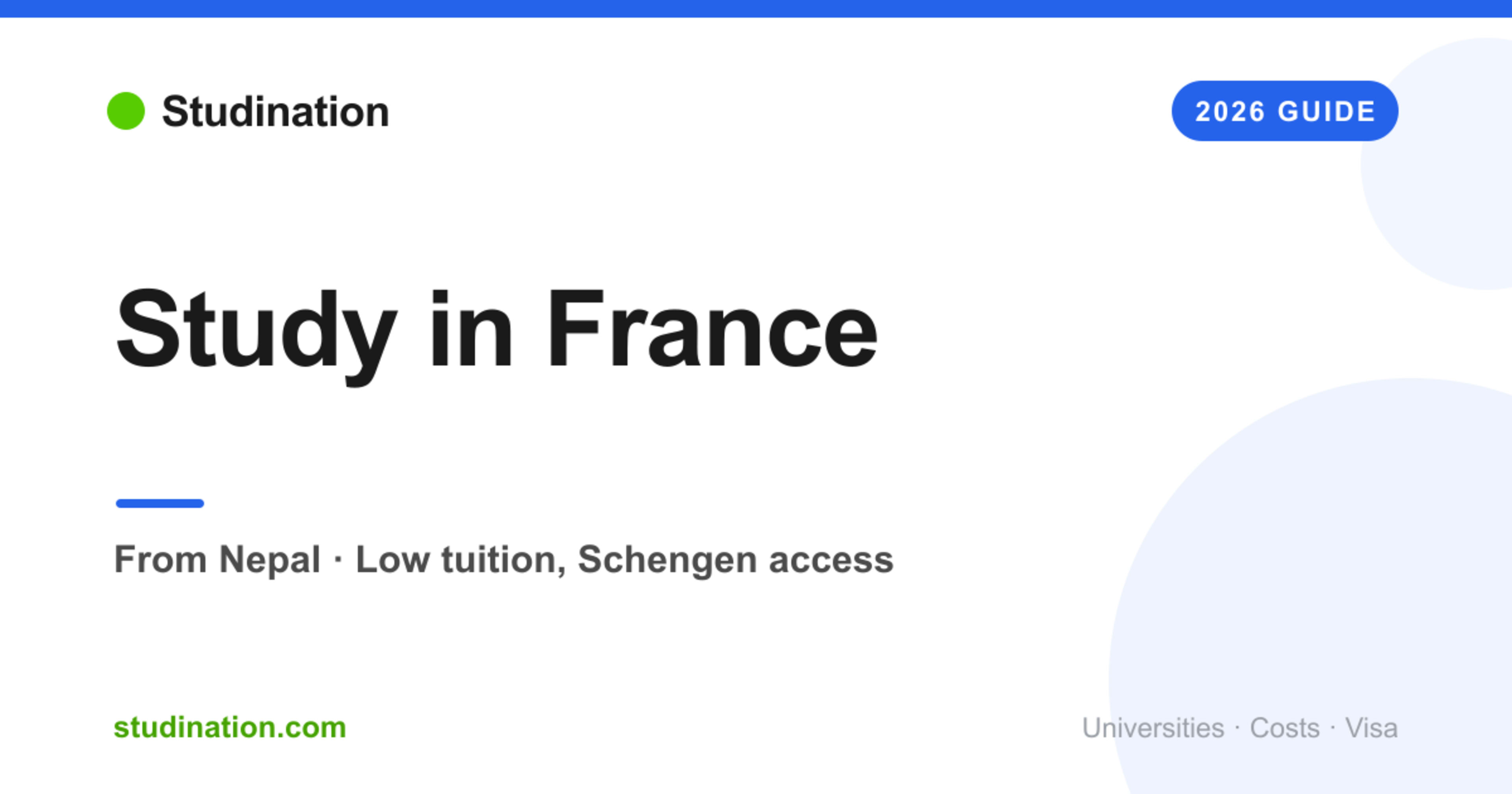 Study in France