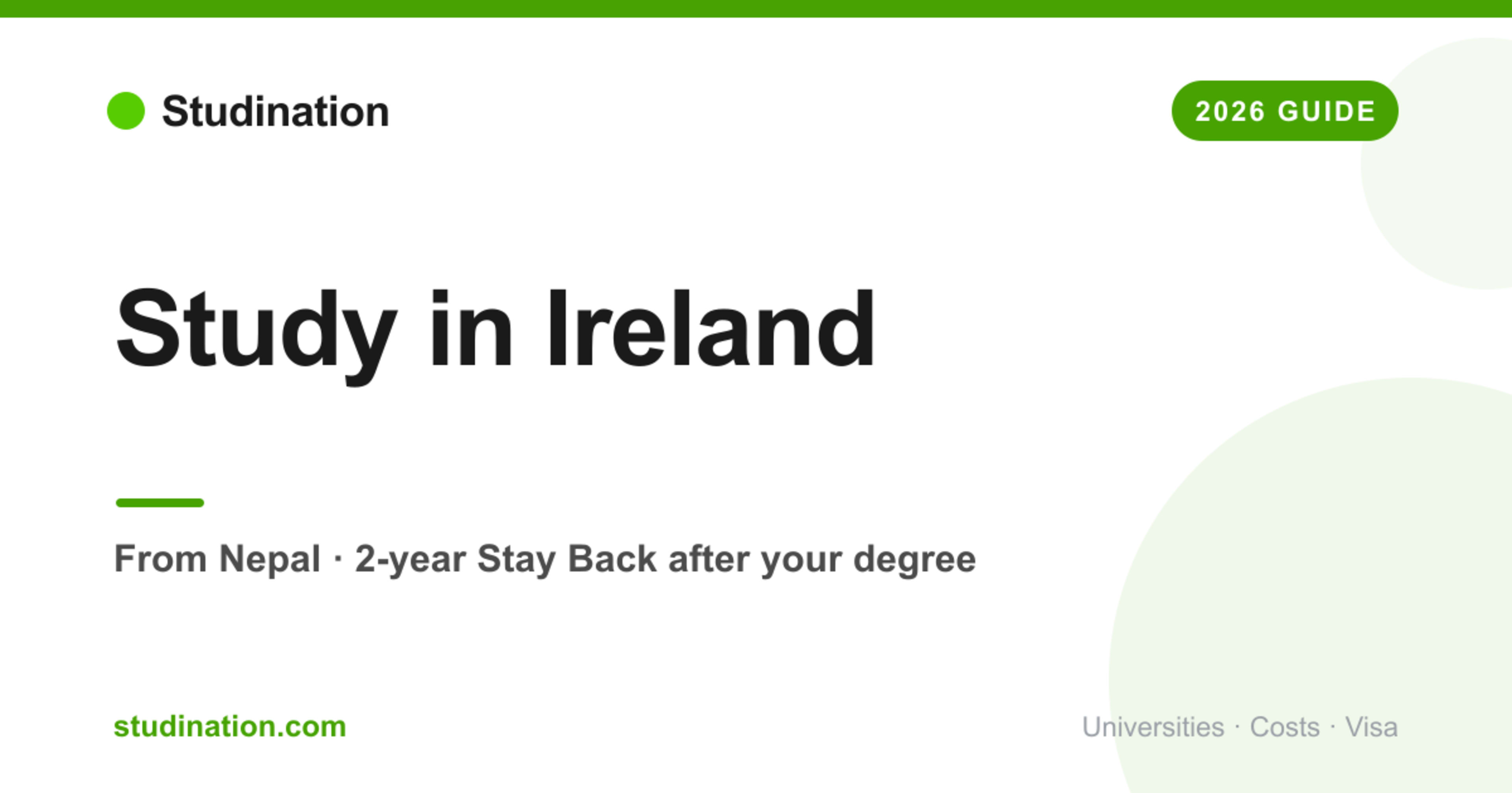 Study in Ireland