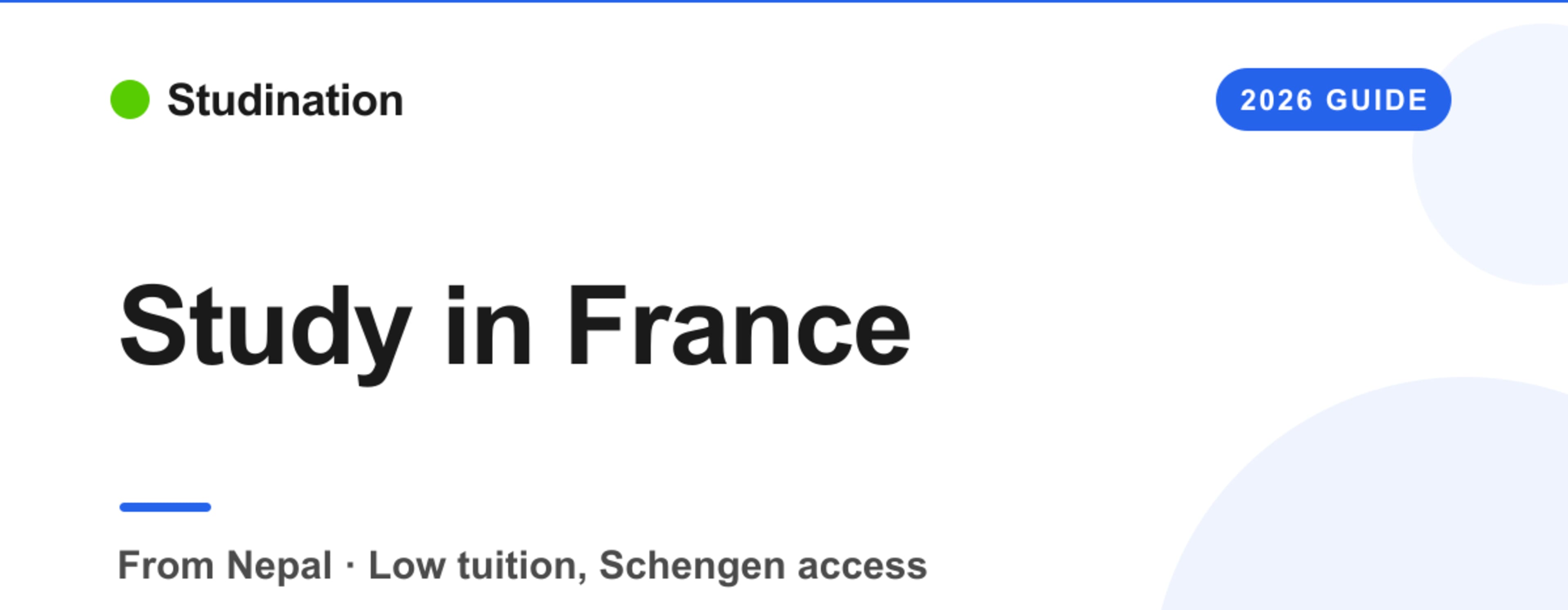 Study in France from Nepal — Studination 2026 guide