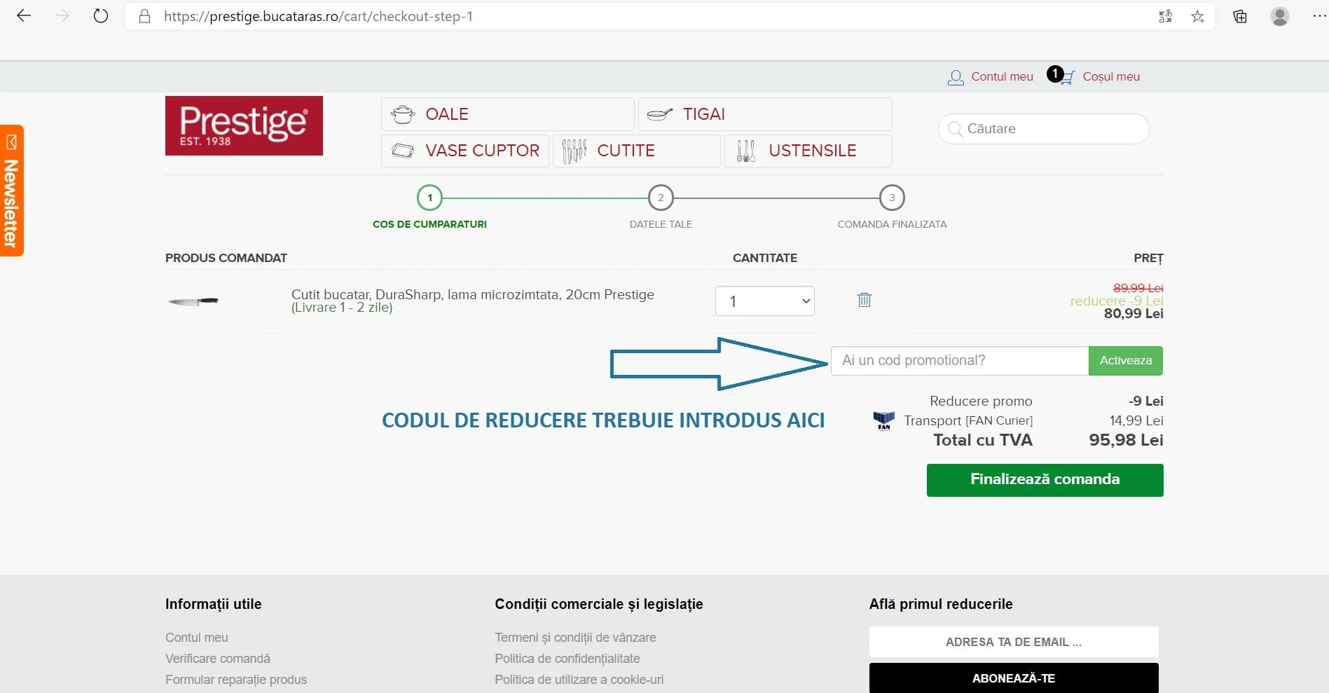 Cod Promotional Prestige Cod Reducere Prestige