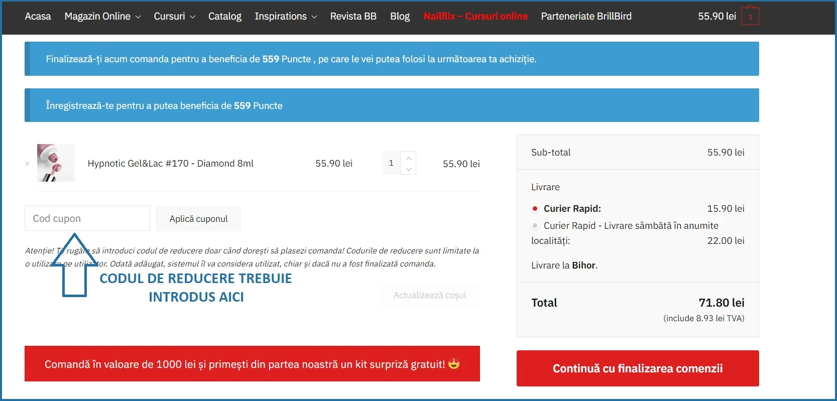 Cod Reducere Brillbird