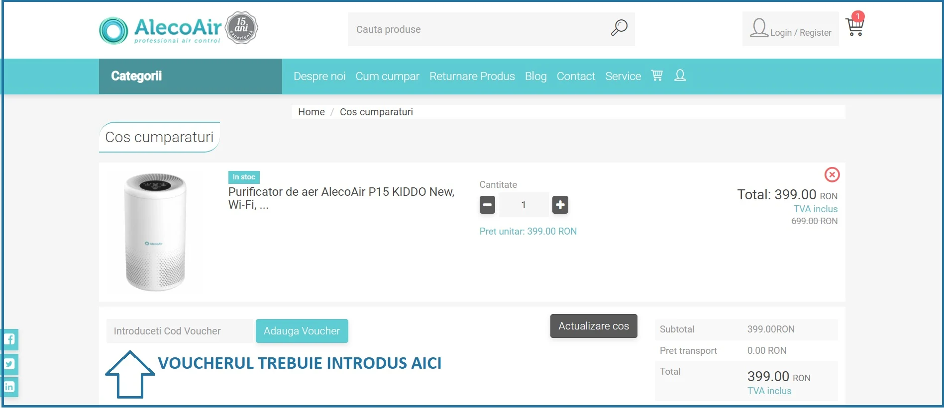 Voucher AlecoAir Cod Reducere AlecoAir
