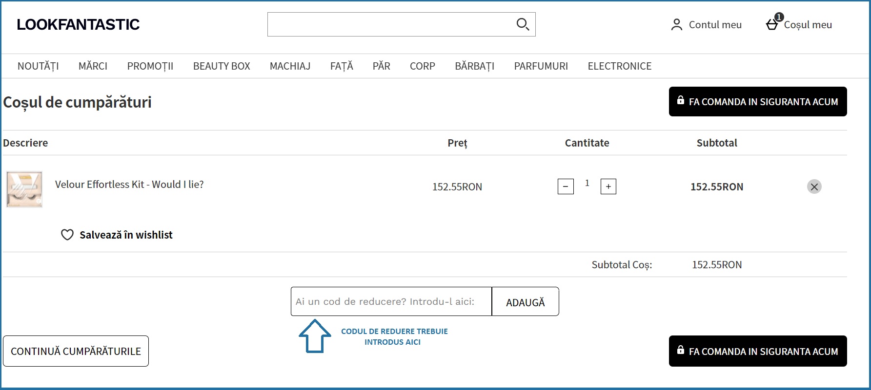 Cod Reducere LookFantastic