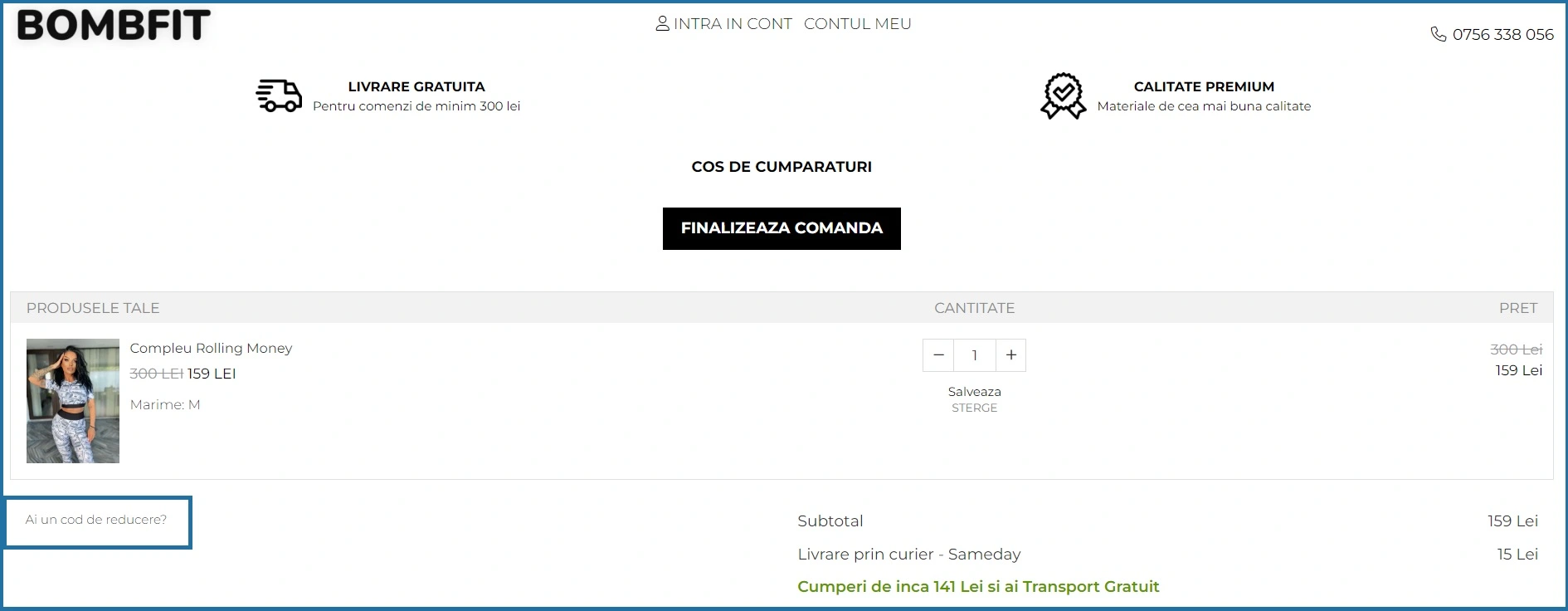 Cod Reducere Bombfit