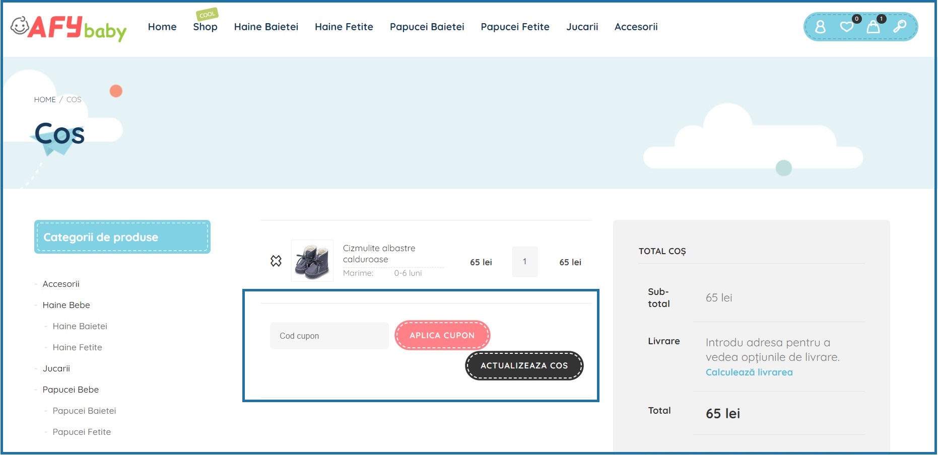 Cod Reducere AFY Baby