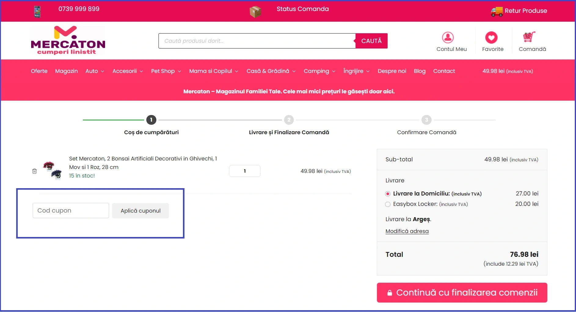 Cod Reducere Mercaton