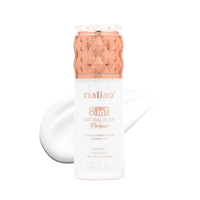 MALIAO 8-in-1 Natural Glow Skincare & Moisturizing Primer – SPF 30 PA++ | Brightening, Concealing, Anti-Aging, and Sun Protection, 30g