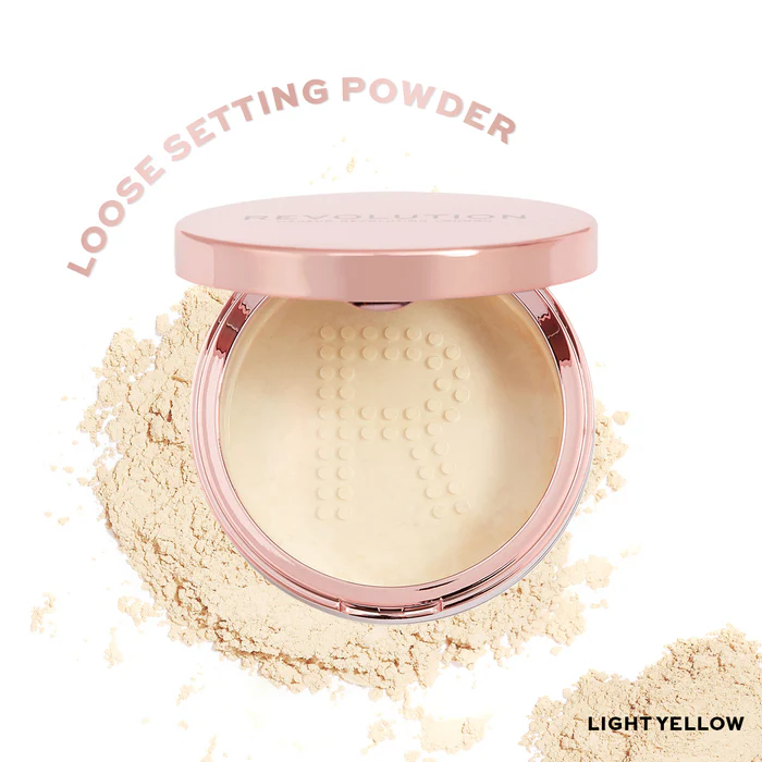 Makeup Revolution Conceal & Fix Setting Powder Light Yellow