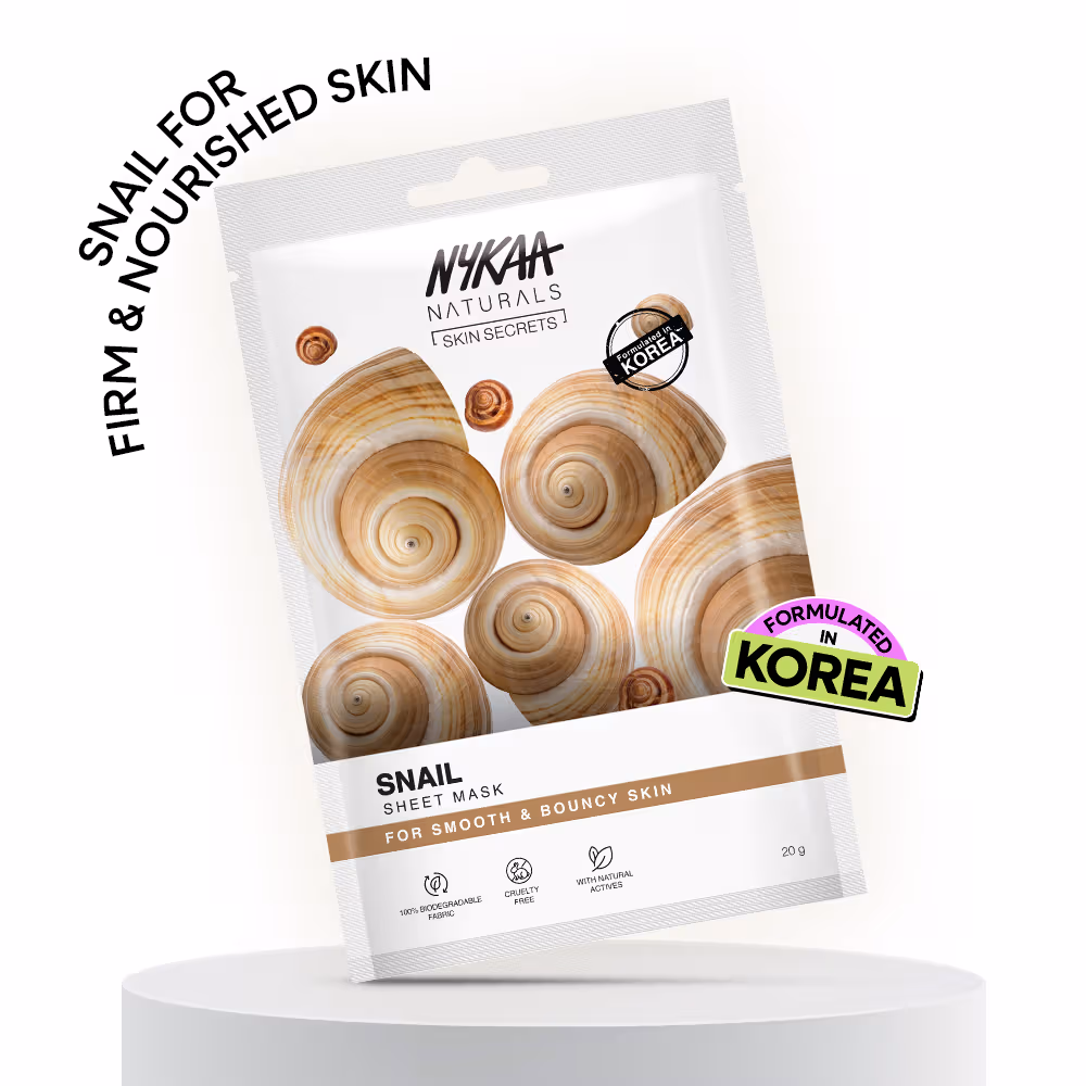 Nykaa Snail Sheet Mask For Firm & Nourished Skin-Formulated In Korea-For All Skin Types (20ml)