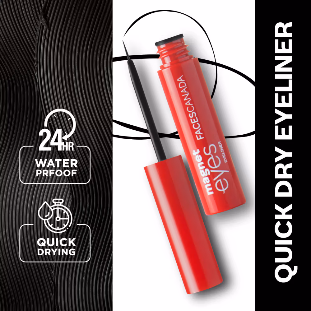 Faces Canada Magneteyes Eyeliner - Dramatic Black Finish (3.5ml)