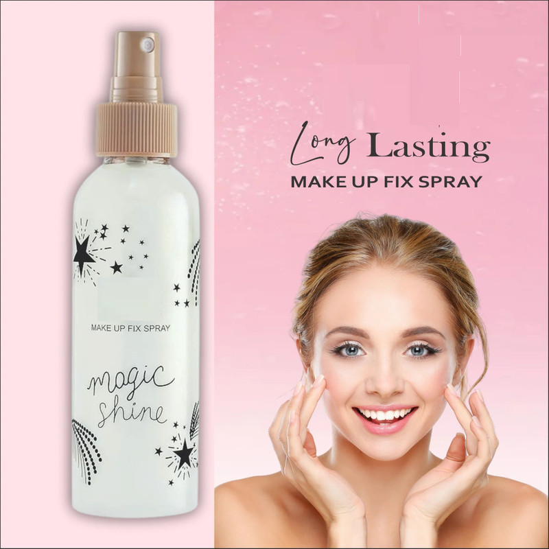 REIMICHI Magic Shine Long Lasting Makeup Fixer for All skin Type Highlighter (150 ml, simmer silver)