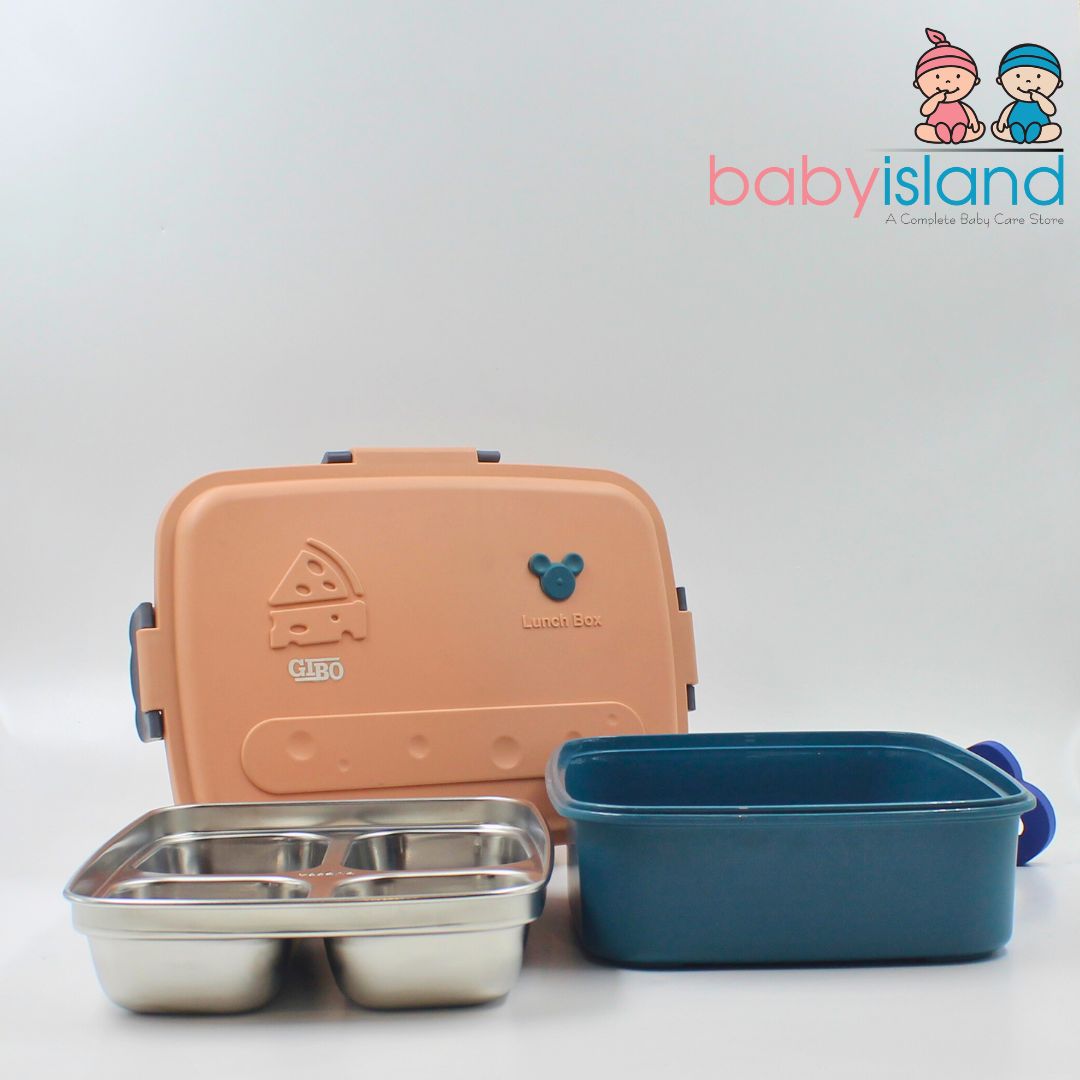 304 Peach Colour Stainless steel Cheese Lunch Box