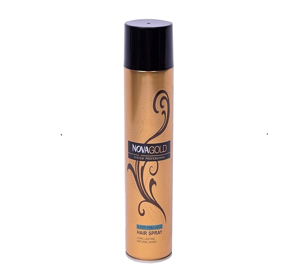 Nova Gold professional long lasting super hold hair spray Hair Styler (400 ml)