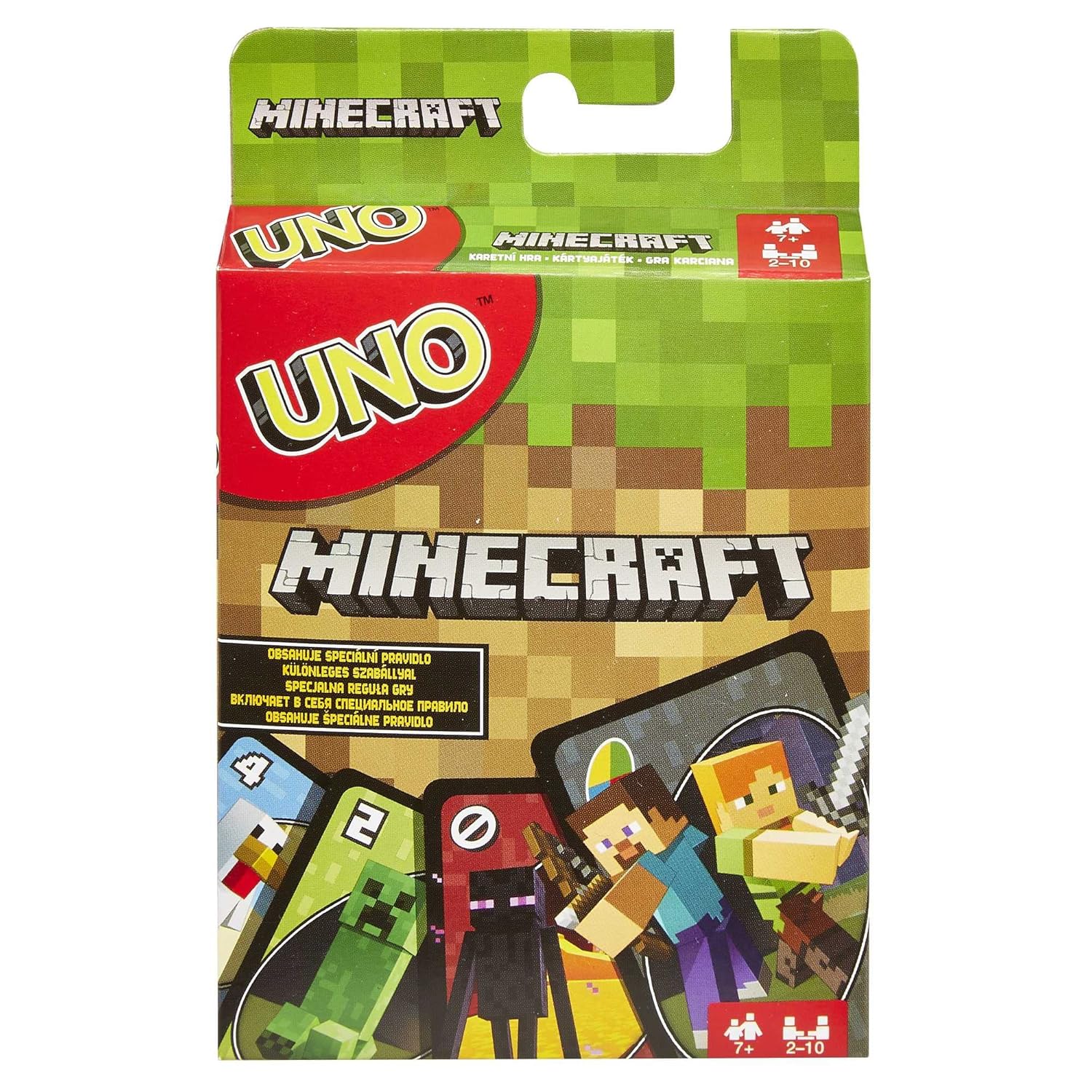 Mattel Games Uno Minecraft Card Game (84 Months To 132 Months) For Adult, Multi color