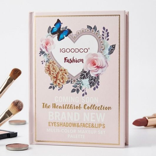 SKINPLUS 5in1 Book-Style Foldable Makeup Palette Set | Portable & Long-Lasting | Contour Blush Highlight Eyeshadow, Suitable for Multiple Skin Tones & Makeup Looks All In One MakeupBook (Fashion)
