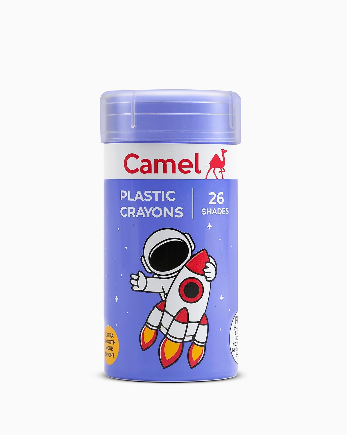Prisha A God's Gift Camel Plastic Crayons 26 Shades (1 Sharpener & 1 Eraser Free) Pack Of 2 Non-Toxic Gifting Range Colours For Kids