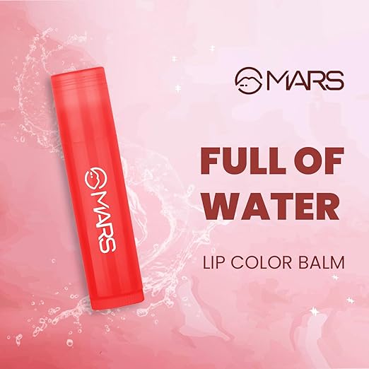 MARS Full of Water Sheer Tinted Lip Balm | Enriched with Shea Butter | Hydration & Moisturising | Lightweight Formula