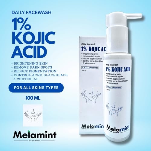 Kojic Face Wash for Dark Spots & Acne – 100 ml | Brightening Facial Cleanser with Kojic Acid for Uneven Skin Tone & Acne Marks
