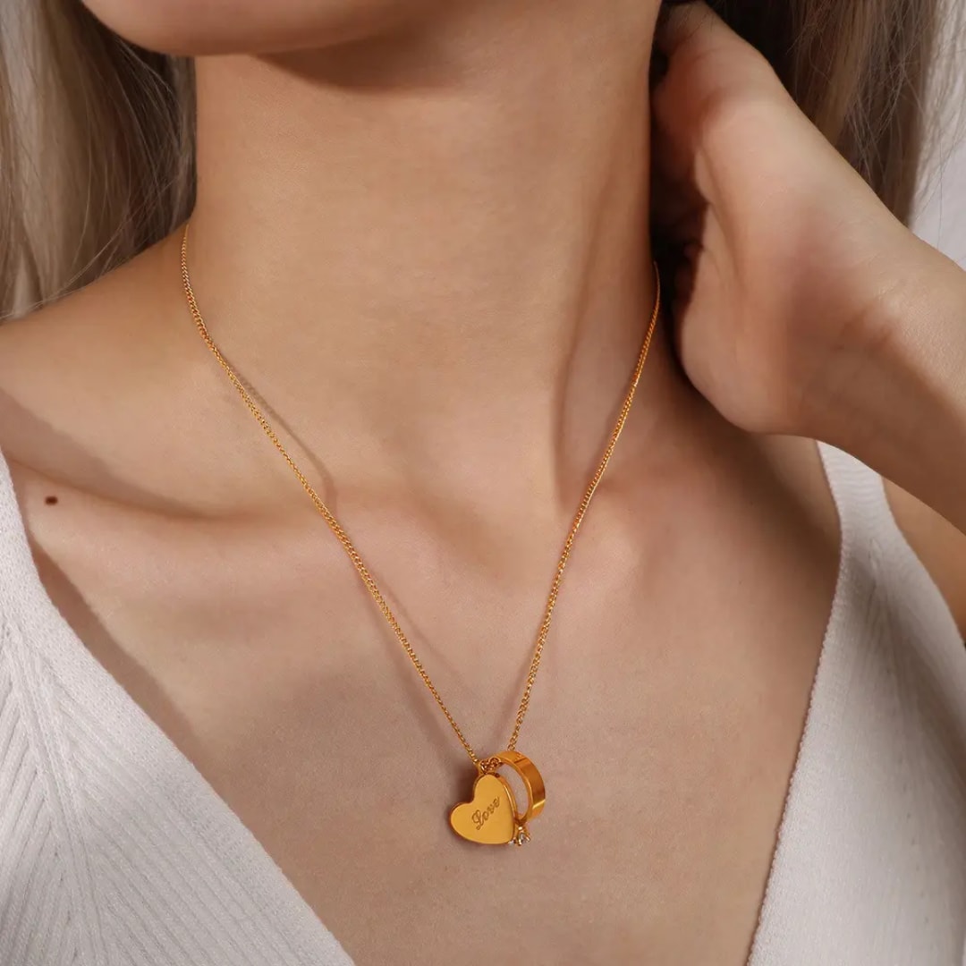 Bijoux en acier inoxydable plaqué or — photo 7