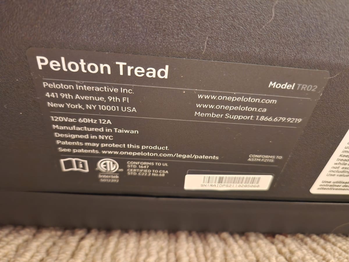 2022 Peloton Tread – Excellent Conditio – Rancho Santa Fe, CA