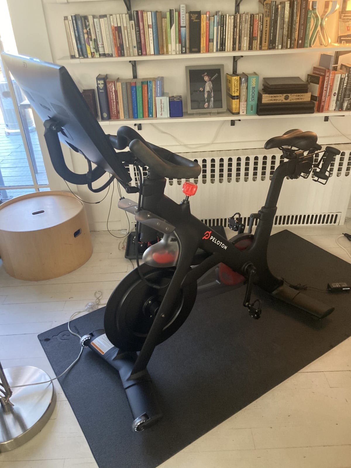 2020 Peloton Bike 2nd Gen Works Well with Shoes Mat and Weights