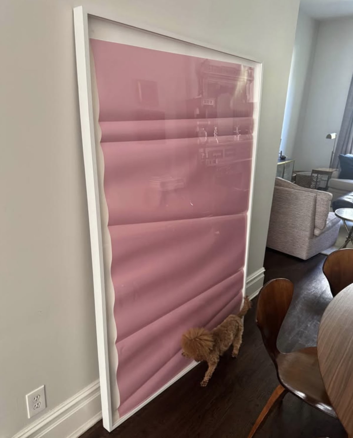 Modern Pink Framed Wall Art 49×71.5 Like New – New York, NY